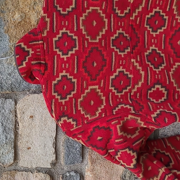 Patagonia synchilla  molten lava fleece aztec pullover - Picture 9 of 15
